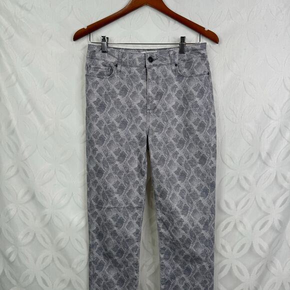 Paige Hoxton High-Rise Skinny Snakeskin Print Ankle Jeans Size 28 - Picture 6 of 10